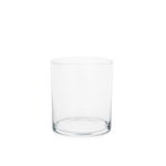 clear glass candle jar