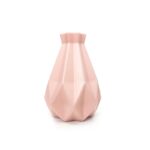 raw essentials pink geometrical vase