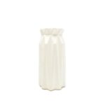 raw essentials white geometrical vase