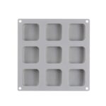 9 square cubes mold front