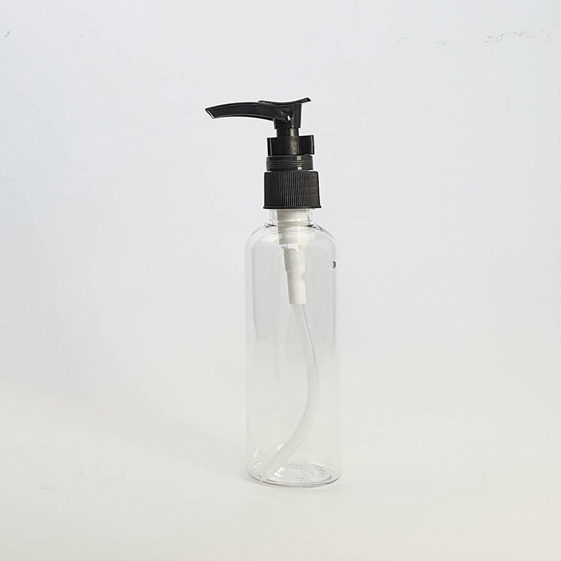 Plastic Lotion PET Pump Bottle 100ml Raw Essentials