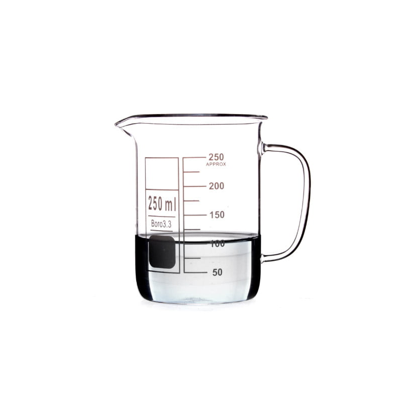 Glass Beaker With Handle 250ml Raw Essentials