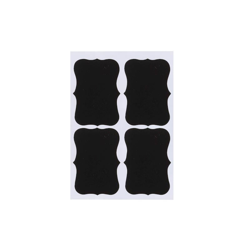 Ogee Shape Chalkboard Sticker Labels Raw Essentials
