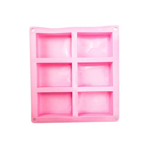 6 rectangles mold front